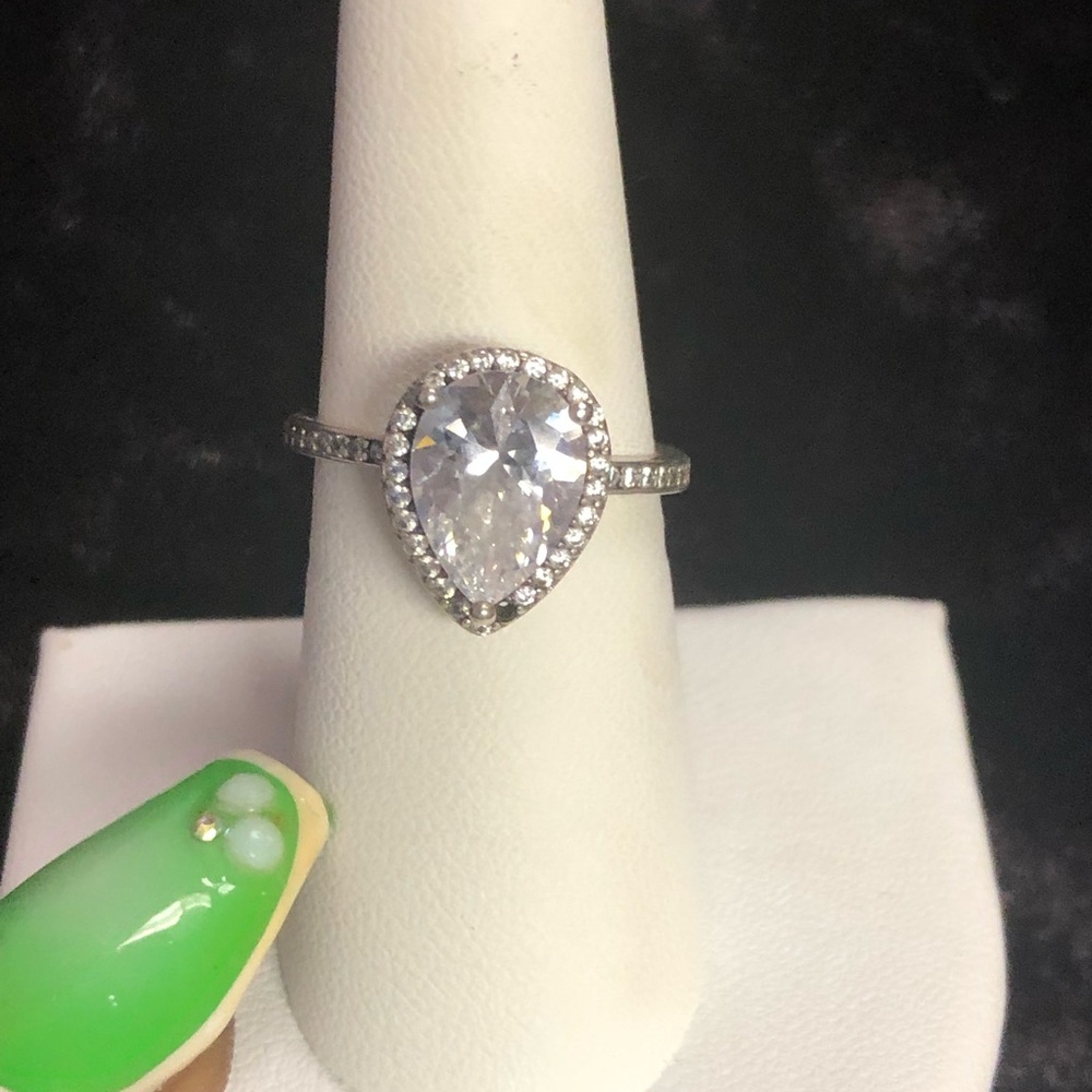 Pandora tear drop shaped ring